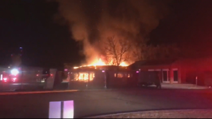 federal belleview bldg fire 6vo frame 0 Abandoned Building Destroyed In Fire Seen As Health Hazard