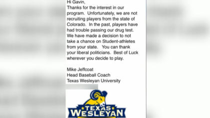 no potheads baseball 10pkg transfer frame 705 Baseball Coach Under Fire For Email To Hopeful High School Senior