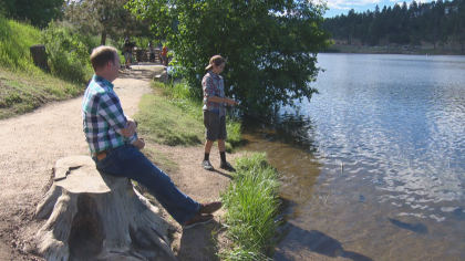 big fish evergreen lake 10pkg transfer frame 150 Boys Share Fish Tale To Last For Ages: Pretty Proud Of Myself