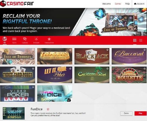 CasinoFair Launches on the FunFair Blockchain Casino Platform