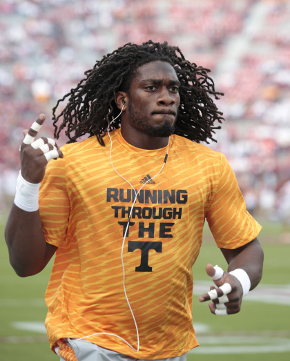 gettyimages 455586684 Ex Tennessee Star Gets Chance With Broncos After Rape Acquittal