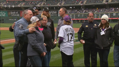 rockies first pitch 6sotvo frame 452 Fallen Deputies Honored During First Pitch At Rockies Home Opener