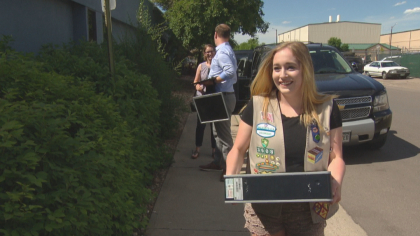 girl scout recycling 10pkg frame 1876 Girl Scout Helps Restore Old Computers To Help Students