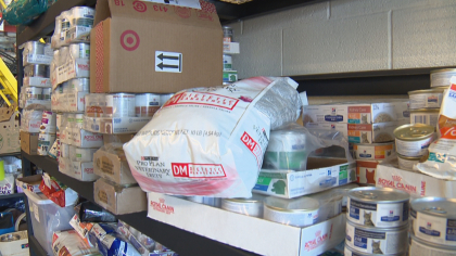 animal shelter donation 10pkg frame 265 Girls Collect Donations To Help Feed Dogs, Cats At Animal Shelter