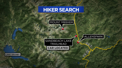 mount meeker search map frame 824 Man Goes Missing After Summiting Mount Meeker