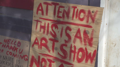 Man Transforms Home Into Art Exhibit To Highlight Housing Problem