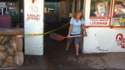 manitou clean up 5vo transfer frame 193 Manitou Springs Breaks Out Shovels & Mops Day After Flash Flooding