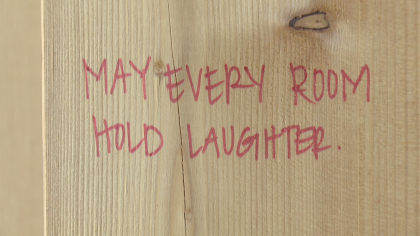 Operation Homefront Crews Leave Messages For Future Homeowners