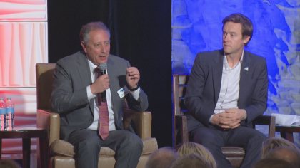 1st governors debate 6pkg frame 1840 Republican, Democrat Gubernatorial Candidates Take On Big Issues