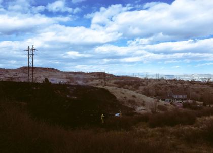 capture Too Close For Comfort Grass Fire Reminder Of Drought, Fire Danger