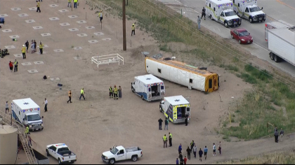 school bus crash 1 State Troopers: Truck Driver Fell Asleep Before Crashing Into School Bus