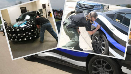 Woman Backs The Blue With Unique Car: ‘They Just Stare At It’