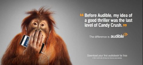Audible launches campaign starring a collective of apes