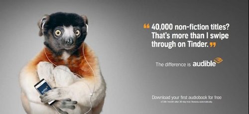 Audible launches campaign starring a collective of apes