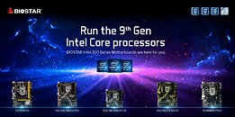 BIOSTAR Intel 300 Series Motherboards Support 9th Generation Intel Core Processors