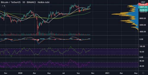 Bitcoin Addresses in Profit hit new ATH of 30.4M as BTC Reclaims $12k