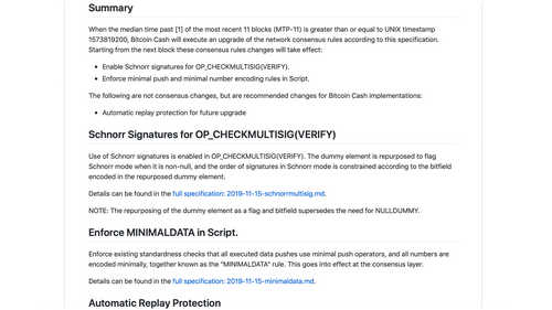 Bitcoin Cash Proponents Prepare for Forthcoming Upgrade Features 