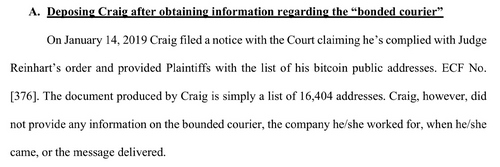 Bitcoin Lawsuit Heats Up With More Bonded Courier Tales