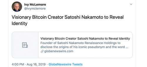 Bitcoiners Brace for More Performance Art and Another 'Satoshi Reveal'