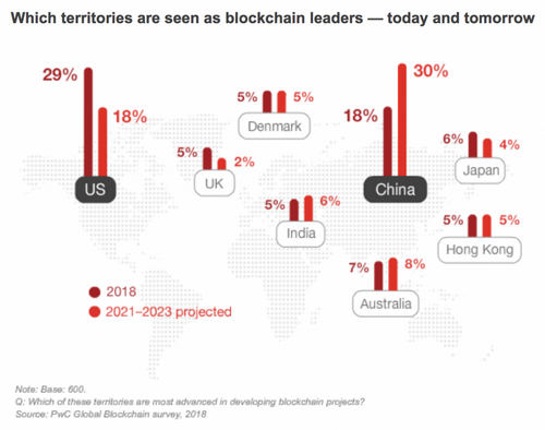 Blockchain leaders, PwC Blockchain Survey 2018