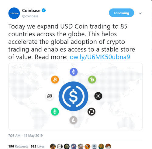Coinbase Rolls Out Its USDC Stablecoin to 80+ Countries, Showing Aggressive Global Expansion