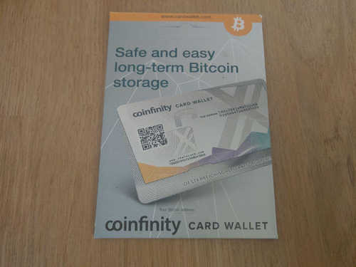 Coinfinity’s Card Wallet Provides Tamper-Proof Cold Storage