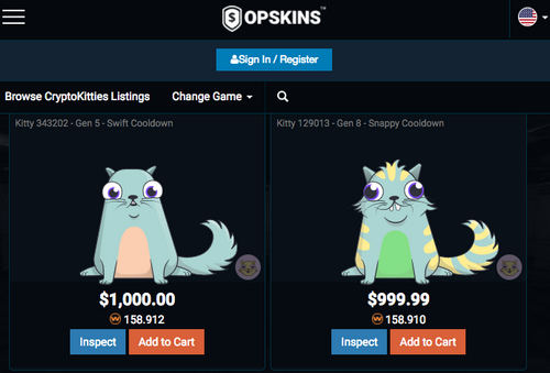 CryptoKitties Now Tradable with USD, EUR