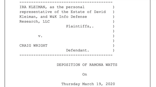 Deposition of Craig Wright's Wife Shows Little Understanding of Bitcoin Private Keys