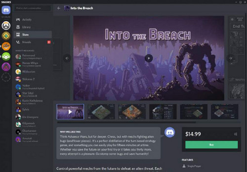 Discord Dips its Toes in Games Distribution