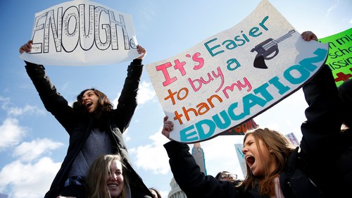 Hours ahead of a student protest, Trump rushes out a bump stock ban