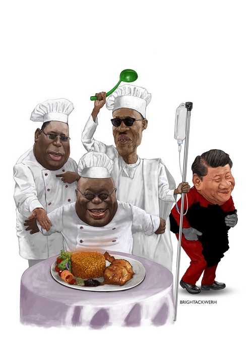 How a lone Ghanaian cartoonist stood up to China