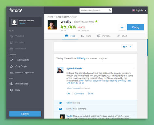 Introducing Top eToro Popular Investor, Wes Nolte