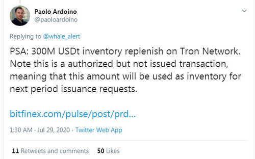 Tether Prints $300 Million, While XRP Reclaims Third Spot