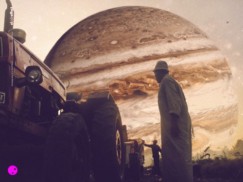 This photo collection visualizes everyday Egypt in outer space