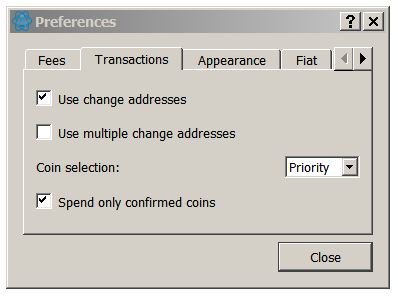 electrum confirmed coins